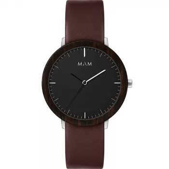 MAM MAM627 unisex-kello 39 mm musta kellotaulu musta verkkoranneke Miyota kvartsi