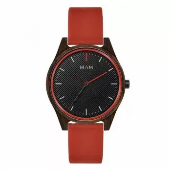 MAM MAM695 unisex-kello 39 mm musta ruostumaton teräs