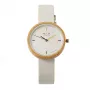 MAM MAM97 unisex-kello 33 mm musta kellotaulu vegaaninen nahkaranneke