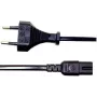 Manhattan 339100 AC-virtajohto europistoke – IEC C7 1,8 m musta