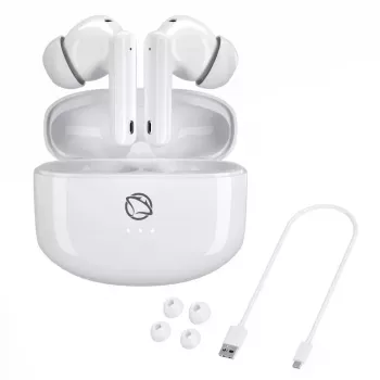 Manta MTWS008W Rytmo White True Wireless Bluetooth 5.0 -nappikuulokkeet ja latauskotelo