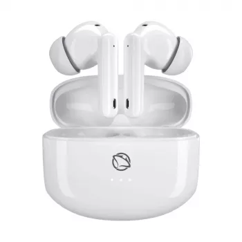 Manta MTWS008W Rytmo White True Wireless Bluetooth 5.0 -nappikuulokkeet ja latauskotelo