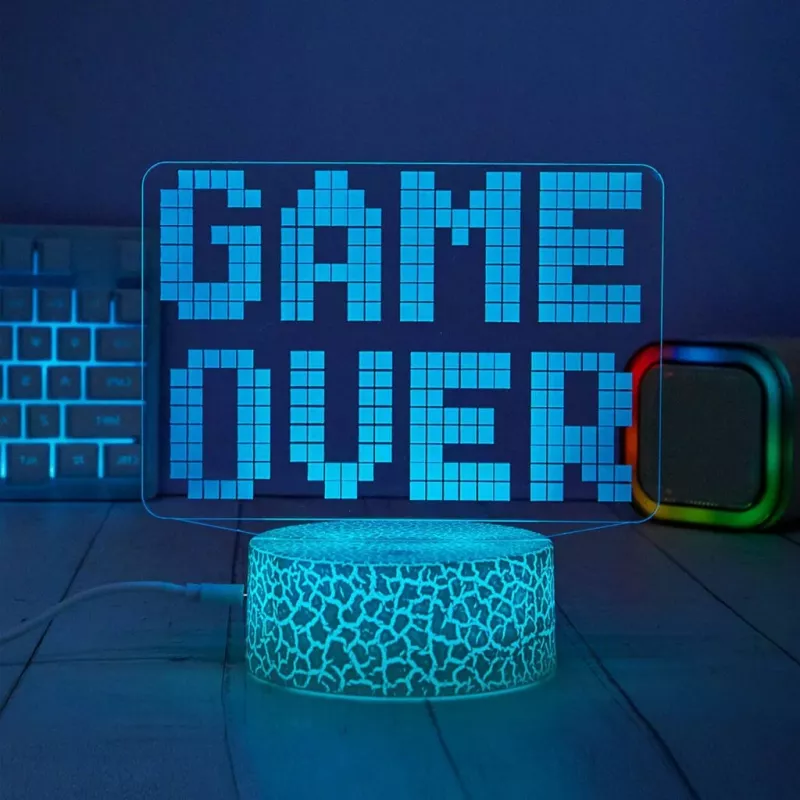 Manta SNL123RGB LED-valo valaistus koriste Game 3 RGB 3D