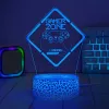 Manta SNL123RGB LED-valo valaistus koriste Game 3 RGB 3D