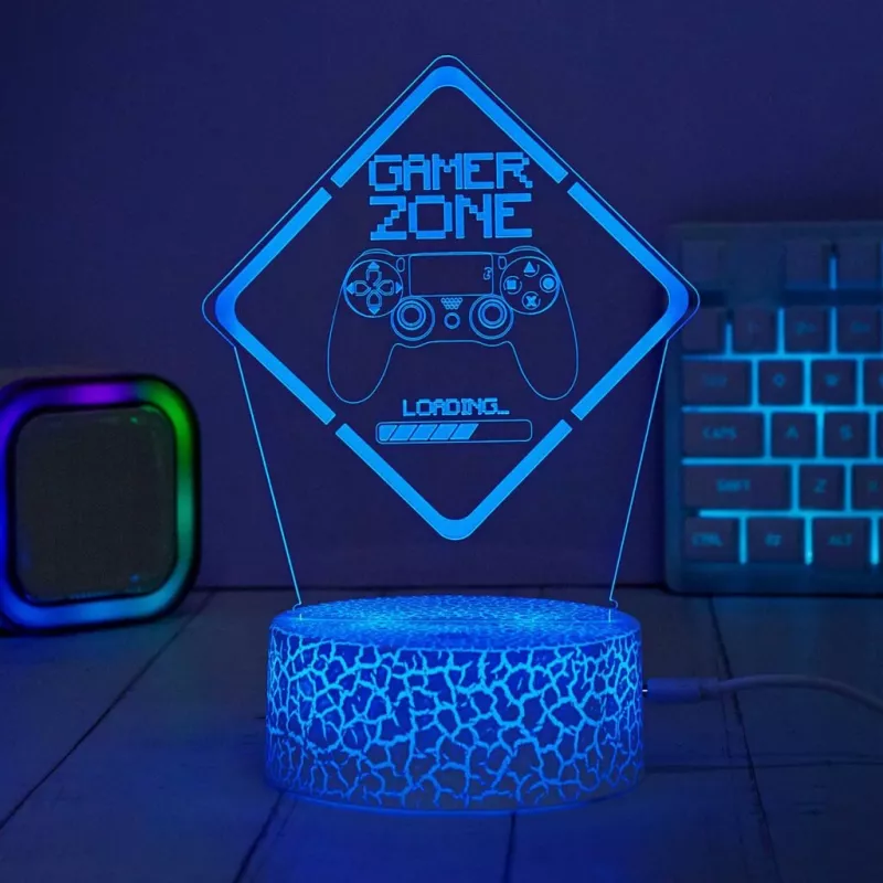Manta SNL123RGB LED-valo valaistus koriste Game 3 RGB 3D