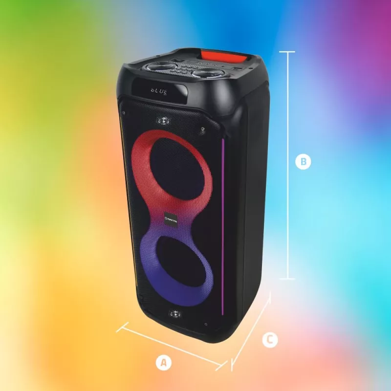 Manta SPK0805B140 Pallas kannettava Bluetooth-kaiutin, 15W, musta