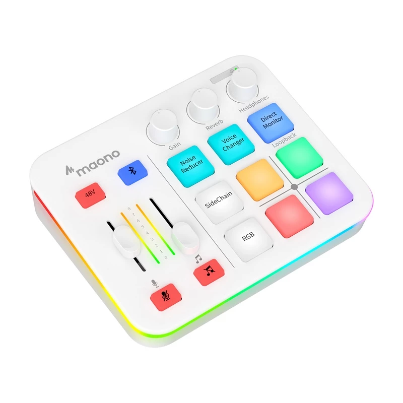 Maono G1 Neo USB-C-audiokäyttöliittymä äänikortti - valkoinen