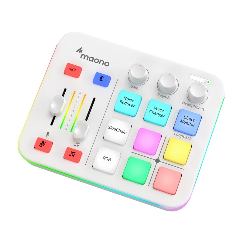 Maono G1 Neo USB-C-audiokäyttöliittymä äänikortti - valkoinen