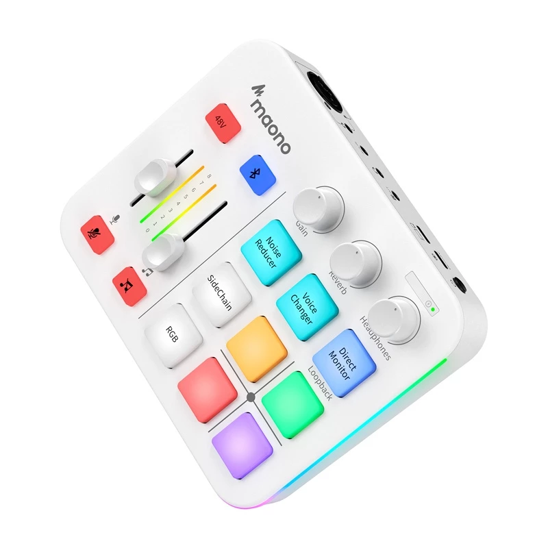 Maono G1 Neo USB-C-audiokäyttöliittymä äänikortti - valkoinen