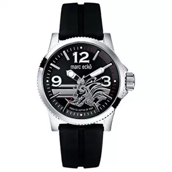 MARC ECKO E08503G1 miesten ruostumaton teräs kvartsikello 43mm musta kellotaulu