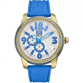 MARC ECKO E13544G5 unisex analoginen kvartsikello 48 mm ruostumaton teräs silikoni musta