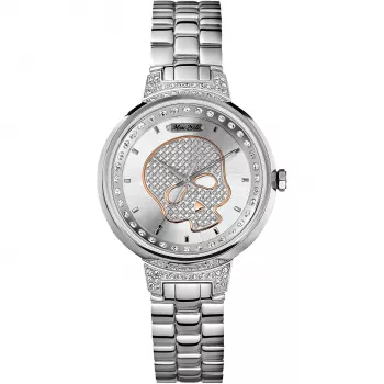 MARC ECKO E16566L1 unisex kvartsikello 36 mm ruostumaton teräs hopeanvärinen