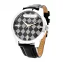 MARC ECKO miesten rannekello E11591G1 - 45 mm kvartsi analoginen musta kellotaulu hopea ranneke