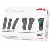 Märklin 24802 H0 C-kisko kaareva kisko R2 15° (1 kpl)