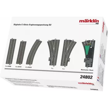 Märklin 24802 H0 C-kisko kaareva kisko R2 15° (1 kpl)