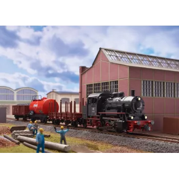 Märklin 29890 digitaalinen aloituspaketti tavarajuna BR 89.0 höyryveturilla, C-kisko, Mobile Station, H0-mittakaava (1:87), aikakausi III