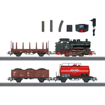 Märklin 29890 digitaalinen aloituspaketti tavarajuna BR 89.0 höyryveturilla, C-kisko, Mobile Station, H0-mittakaava (1:87), aikakausi III