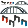 Märklin 72218 H0 suora ristikkosilta rakennussarja C/K/M-kiskolle, harmaa, 360 mm
