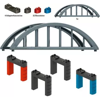 Märklin 72218 H0 suora ristikkosilta rakennussarja C/K/M-kiskolle, harmaa, 360 mm