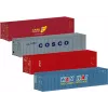 Märklin 76552 H0 20ft konttisarja, 2 kpl, muovi, mallirautateiden tavaravaunuille