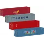 Märklin 76552 H0 20ft konttisarja, 2 kpl, muovi, mallirautateiden tavaravaunuille