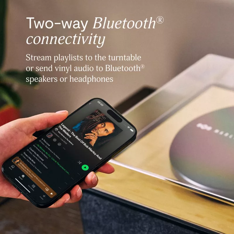 Marley Rise Up levysoitin sisäänrakennetuilla stereokaiuttimilla, Bluetooth In/Out