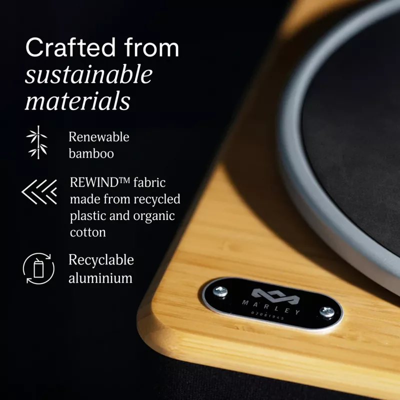 Marley Stir It Up Wireless 2+ Bluetooth levysoitin kaiuttimilla