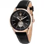 Maserati miesten Potenza automaattikello R8821124001 42mm sininen kellotaulu nahkaranneke