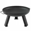 MASTER GRILL puutarhatulisija 80 cm pyöreä teräs musta