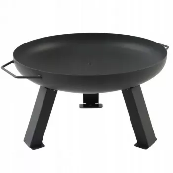 MASTER GRILL puutarhatulisija 80 cm pyöreä teräs musta