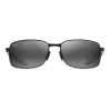 MAUI JIM 797-2M unisex-kissansilmäaurinkolasit mattamusta neutraalinharmaa 57mm