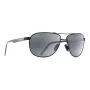 MAUI JIM miesten 728-2M polarisoidut aurinkolasit - mattamusta kehys, neutraalinharmaat linssit
