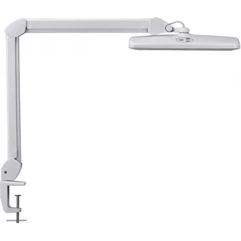 MAUL LED-työpöytävalaisin Intro himmennettävä puristusjalalla valkoinen