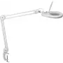MAUL LED-suurennusvalaisin Viso puristusjalustalla, valkoinen