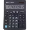 MAUL MXL 12 pöytälaskin 12-numeroisella LCD-näytöllä, verolaskenta, Dual-Power, musta 7267090
