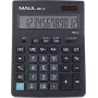 MAUL MXL 12 pöytälaskin 12-numeroisella LCD-näytöllä, verolaskenta, Dual-Power, musta 7267090