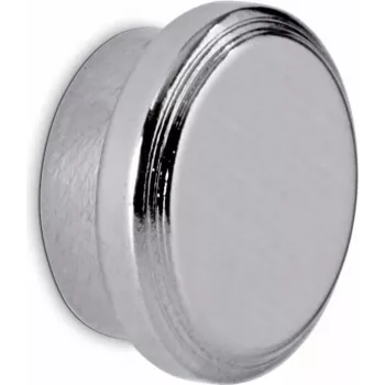 MAUL pyöreä neodyymimagneetti ruostumattomalla teräskotelolla, 16 mm halkaisija, 7 mm korkeus, hopea, 1 kpl 6170796
