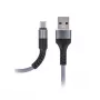 MAXLIFE Type-C-pika-latauskaapeli 2A harmaa 1 m USB-A - USB-C tiedonsiirto