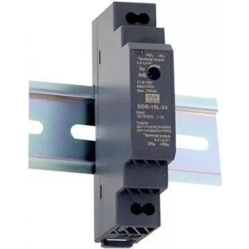 MEAN WELL DDR-15L-12 DIN-kiskon DC-DC-muunnin 15W 12V 1,25A