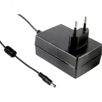 MEAN WELL GST25E07-P1J 25W 7V 3,57A AC/DC pöytävirtalähde, musta