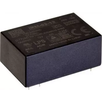 MEAN WELL IRM-03-9S 3W 9V DC PCB-asennettava koteloitu AC-DC-virtalähdemoduuli