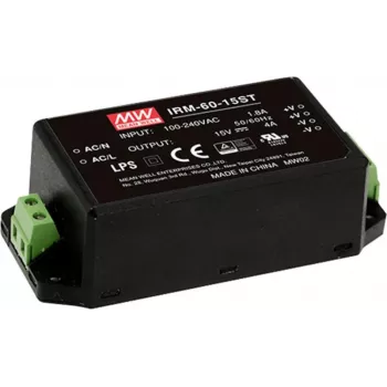 Mean Well IRM-60-12ST 60W AC/DC PCB-asennettava virtalähde 12V 5A