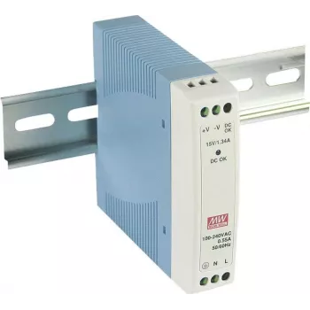 MEAN WELL MDR-10-24 10W DIN-kiskovirtalähde 24V DC, 0,42A