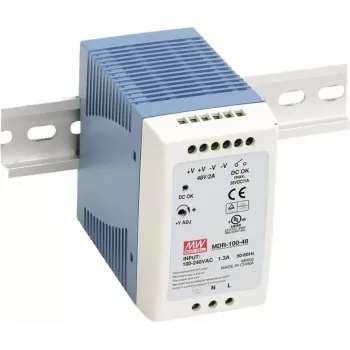 MEAN WELL MDR-100-12 100W DIN-kiskoon asennettava verkkolaite 12V 7,5A