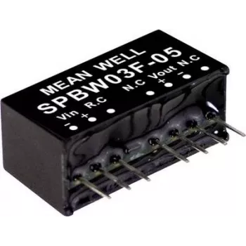 MEAN WELL SPBW03G-05 3W DC-DC-muunninmoduuli 5V 600mA 9-18V tulo DIP24