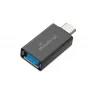 MEDIARANGE MRCS216 USB-A - USB-C sovitin, musta, 5 Gbit/s