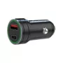MEDIARANGE MRMA120 20W USB-C autolaturi Power Deliveryllä, musta