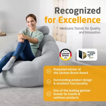 Medisana RS100 Bubble sofa hieronnalla, harmaa