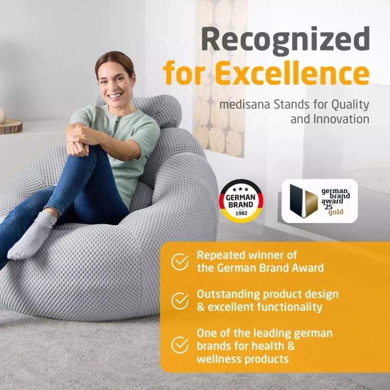 Medisana RS100 Bubble sofa hieronnalla, harmaa