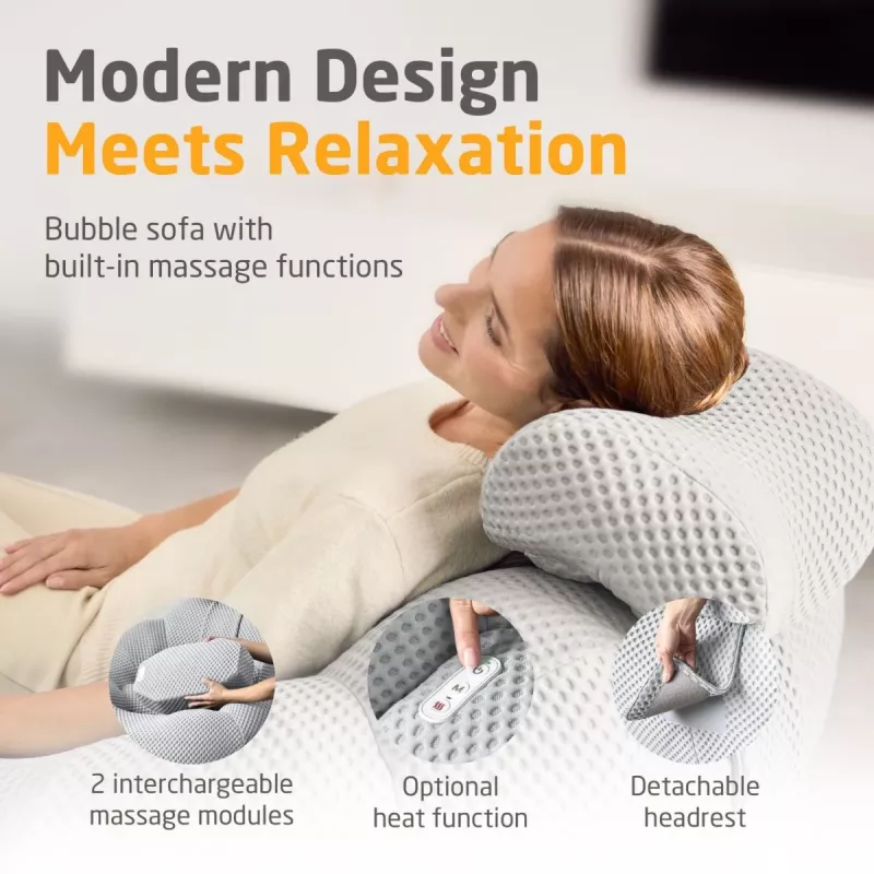 Medisana RS100 Bubble sofa hieronnalla, harmaa